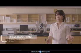 Doan Trang Hoang a participé à une vidéo qui met en valeur les étudiants aux cycles supérieurs à la FFGG